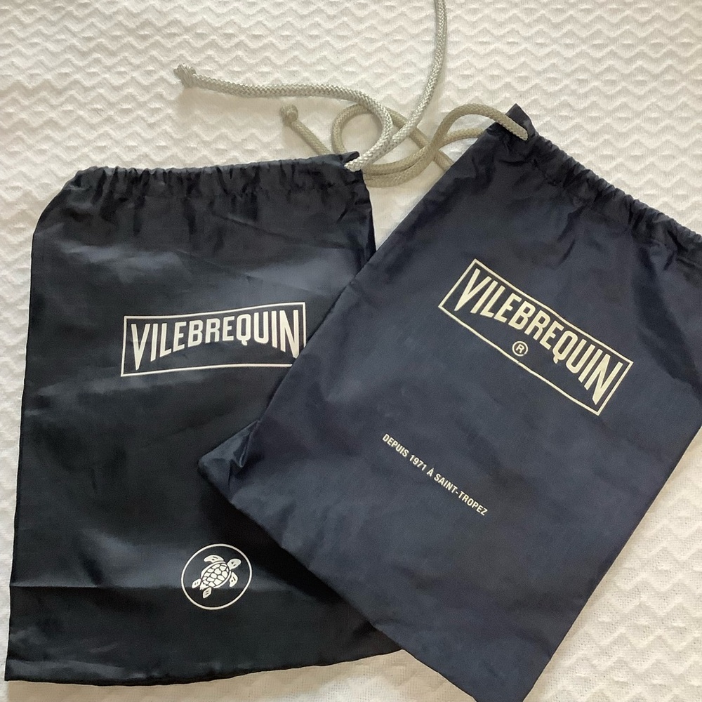 Vilebrequin waterproof Drawstring Dust Bag 11” x 8”  set of 2 (0135)